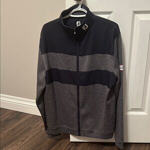 Navy and Gray Full-Zip FootJoy Titleist Jacket